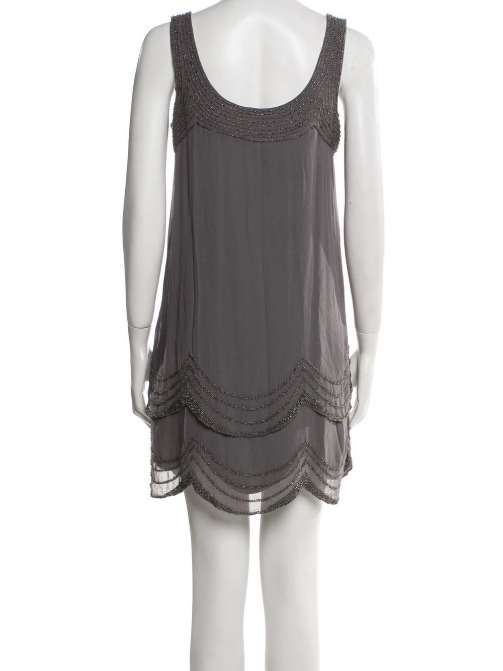 Joie Gray Beaded Mini Dress - Picture 3 of 3